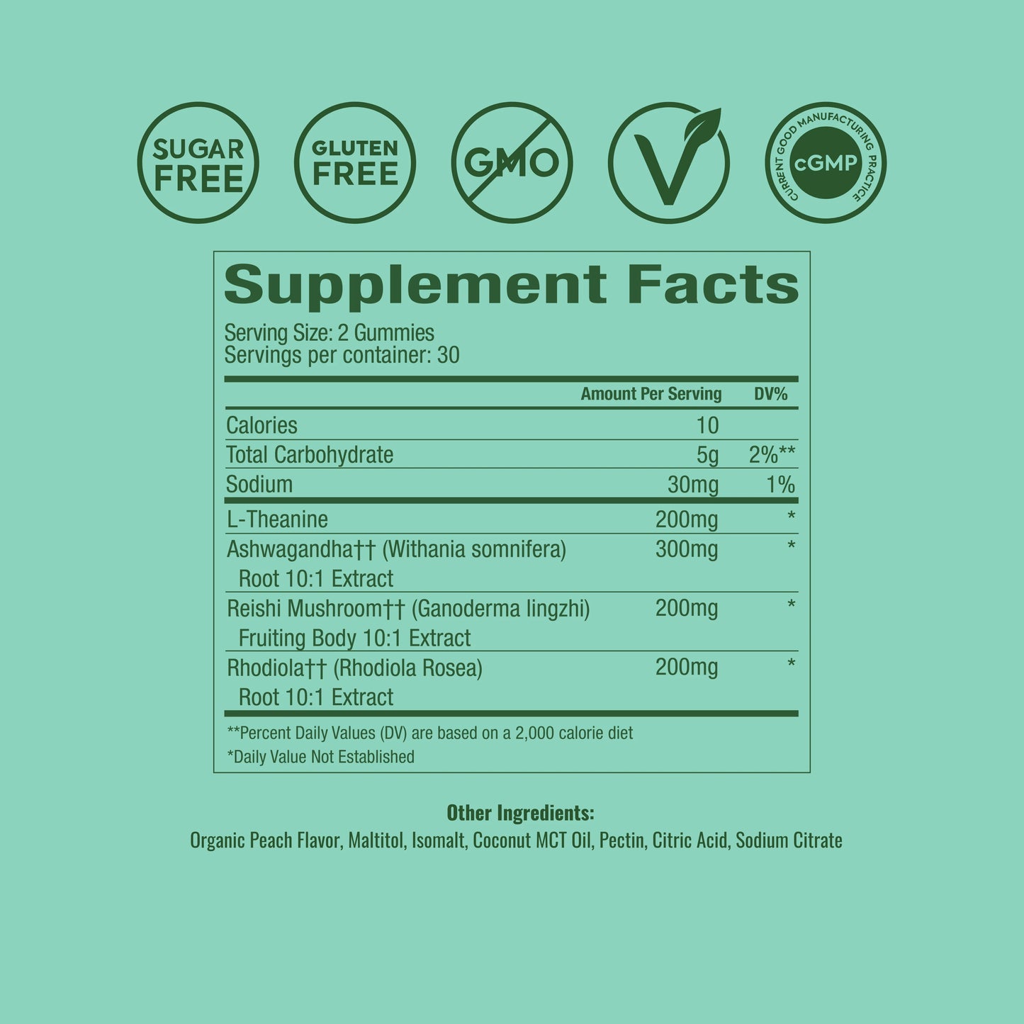 Ashwaganda Peach Gummies