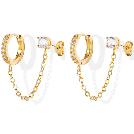 Lavish Dangle Chain Earrings